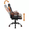 Fotel gamingowy PC Subsonic SA5573-D4 Tapicerowane wyściełane siedzisko Czarny Pomarańczowy