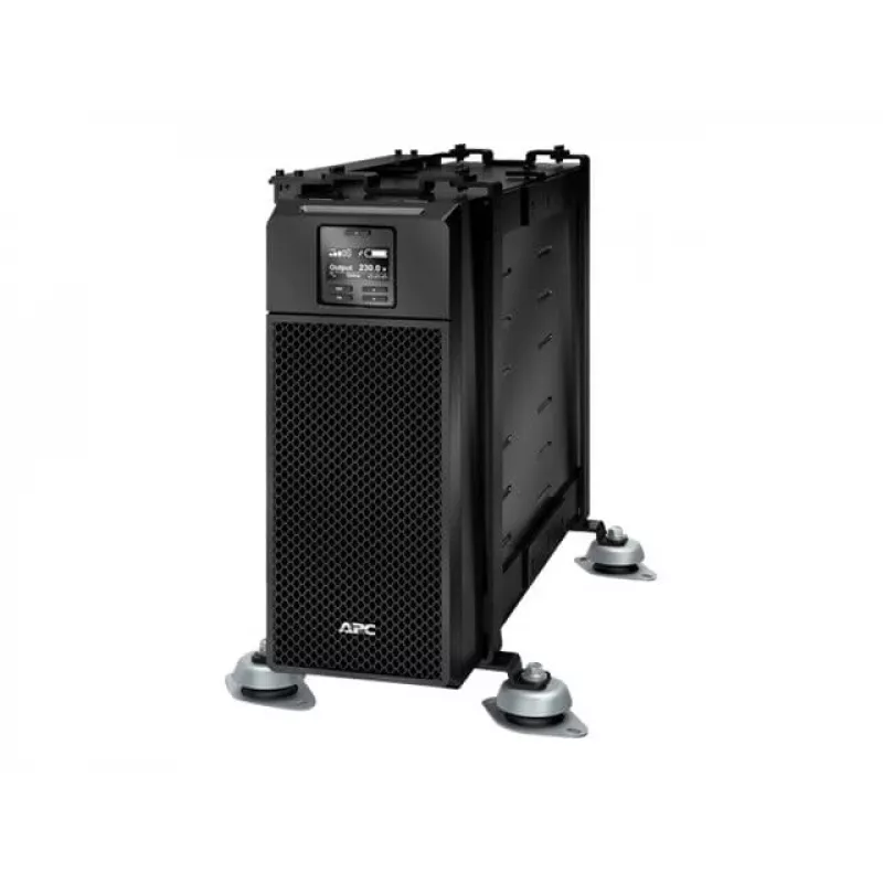 APC Smart-UPS On-Line, 6 kVA / 6 kW, montaż w szafie 4U, 230 V, 6x C13 + 4x C19 gniazd IEC, karta sieciowa + SmartSlot, wydłużony czas pracy, w zestawie szyny montażowe, Marine
