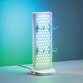 Nanoleaf Pegboard Desk Dock, Biały | 15 W | RGB