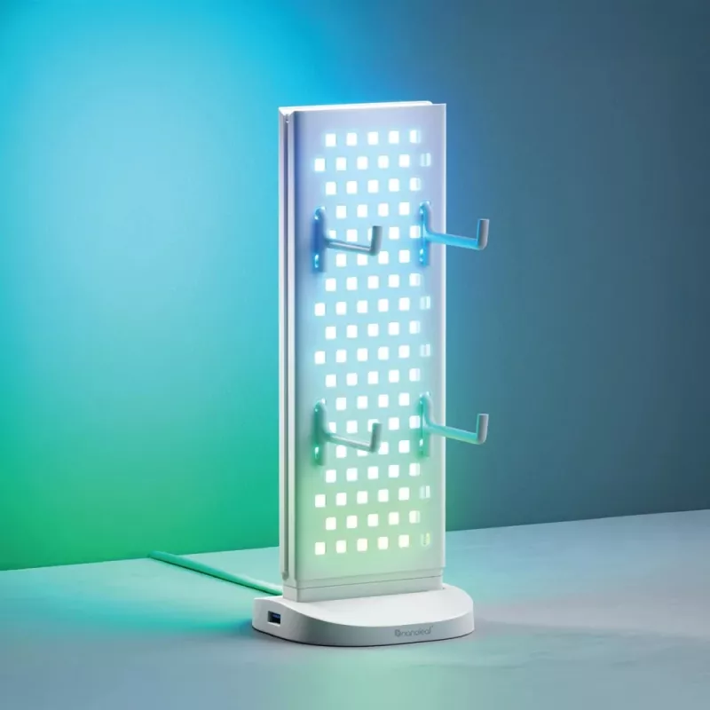Nanoleaf Pegboard Desk Dock, Biały | 15 W | RGB