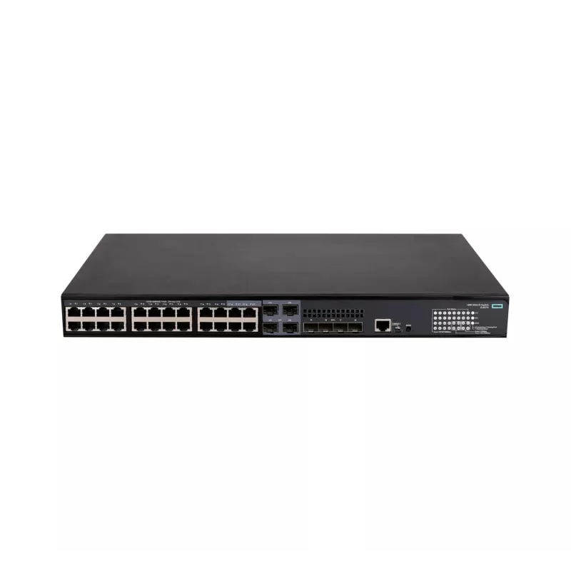 HPE - FlexNetwork 5140 24G PoE+ 4SFP+ EI - Switch - L3 - Smart - 24 x 10/100/1000 (PoE+) + 4 x Combo 10/100/1000Base-T (PoE+) / 100/1000Base-X SFP + 4 x 10 Gigabit Ethernet / 1 Gig