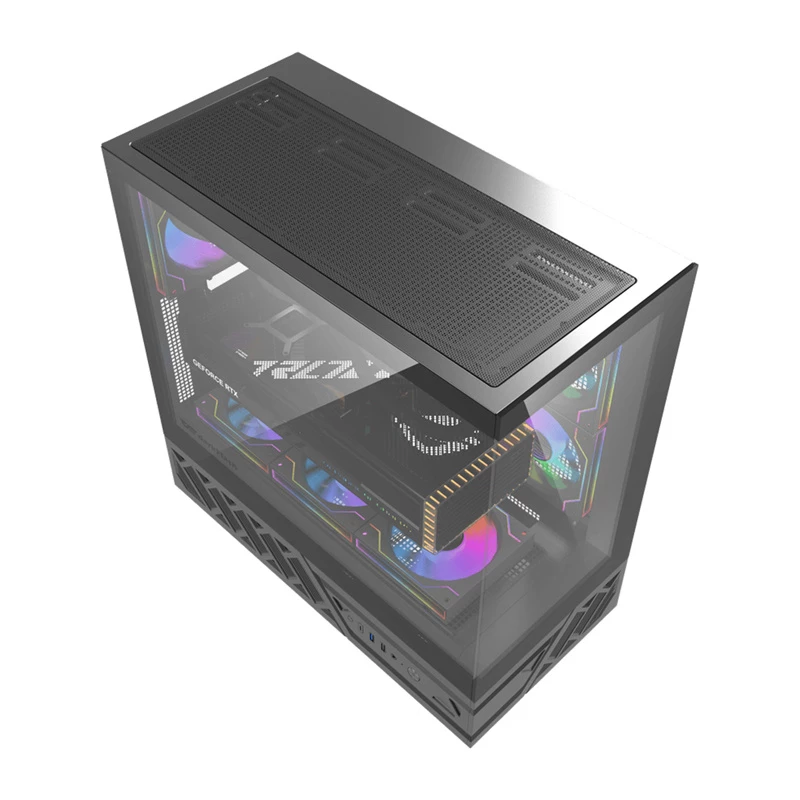 Obudowa komputerowa DarkFlash DS950 (czarna) — kompatybilna ze standardem mid-tower ATX