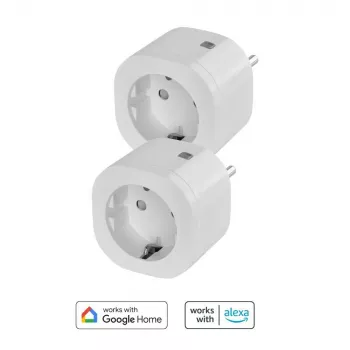 Zestaw inteligentnych wtyczek Omajin OBU-2SP-SK-01 2 szt. Wi‑Fi z monitorowaniem energii