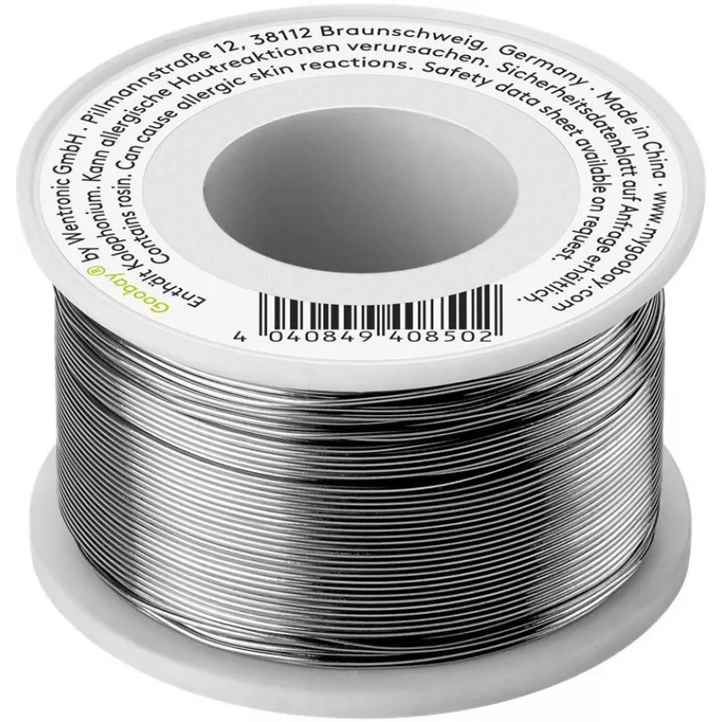 Solder Wire GOOBAY Lead-Free 0.56 mm 100 g – flux-cored, Sn-based alloy