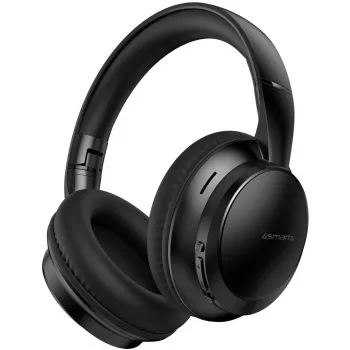 Zestaw słuchawkowy 4smarts SkyBuds Wave przewodowy i bezprzewodowy Bluetooth czarny