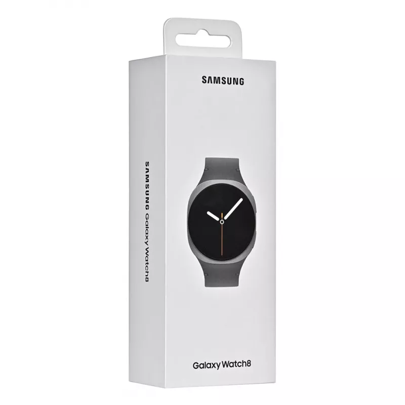 Samsung Galaxy Watch 8 3,81 cm (1,5 cala) AMOLED 44 mm Cyfrowy 480 x 480 pikseli Ekran dotykowy Grafit Wi-Fi GPS (satelitarny)