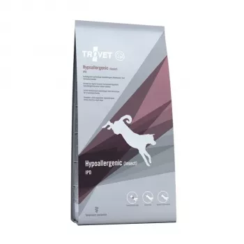 Sucha karma dla psów TROVET Hypoallergenic Insect 10 kg — kompletna bezzbożowa dieta dla dorosłych psów, 21% białka, 16% tłuszczu