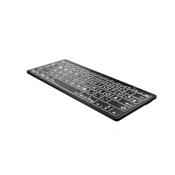 Logickeyboard Uniwersalna klawiatura Bluetooth LKB-LPWB-BTPC-DE QWERTZ niemiecka czarna