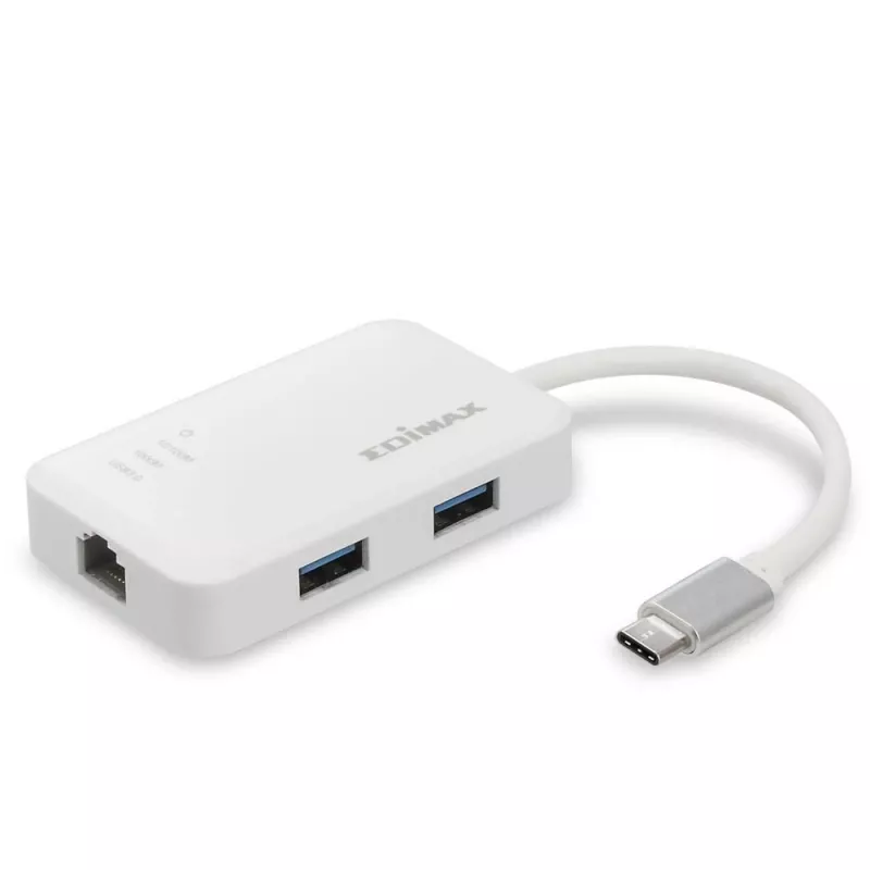 Edimax EU-4308 stacja dokująca/replikator portów do laptopa USB 3.2 Gen 1 (3.1 Gen 1) Typu-C Biała