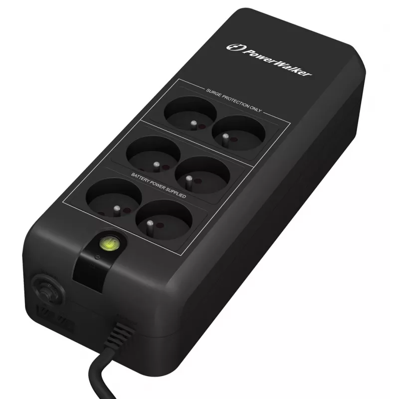 PowerWalker VFD 600 APFC FR Standby (Offline) 0,6 kVA 300 W 6 gniazd AC