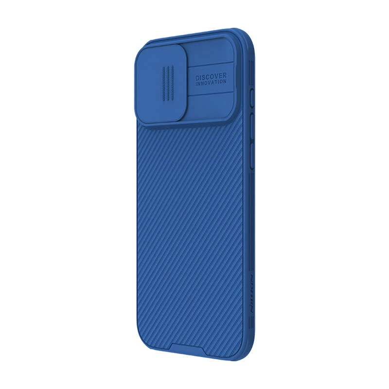 Etui ochronne Nillkin CamShield Pro do iPhone 16 Pro Max, niebieskie, przesuwna osłona aparatu