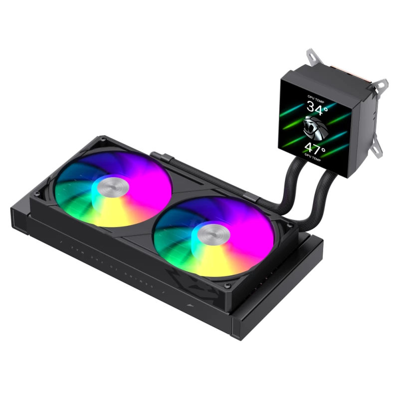 Chłodzenie cieczą CPU Gamemax | GLACIER 240 LCD BK | Intel, AMD
