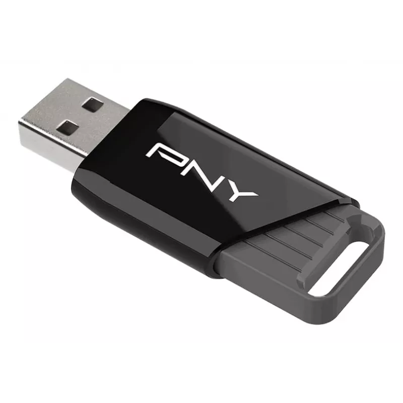 PNY Attaché X, 64 GB, USB Typ-A, 3.2 Gen 1 (3.1 Gen 1), 130 MB/s, Dia, Czarny