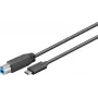 Kabel Wentronic Goobay USB 3.0 SuperSpeed > USB-C™, 1 m - wtyk USB 3.0 (typ B) > wtyk USB-C (67986)