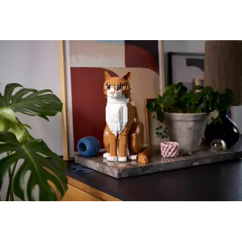 LEGO IDEAS 21376 pomarańczowy Cat