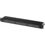 Patch panel helos 146868 — rack-mount RJ-45 24 porty