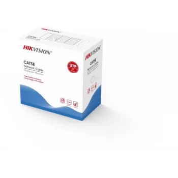 Kabel sieciowy Hikvision DS-1LN5EUEC7 szary 305 m UTP Cat5e z przewodnikiem litym, zewnętrzny LAN