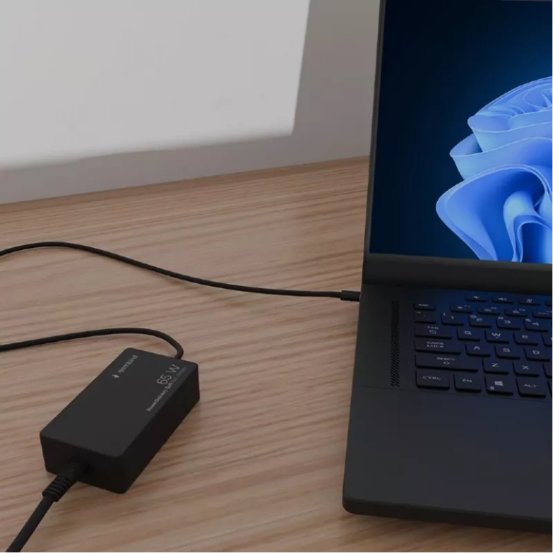 Cablexpert NPA-AC-PDQC65-01 65 W PowerDelivery GaN USB Type-C szybka ładowarka, czarna | Cablexpert