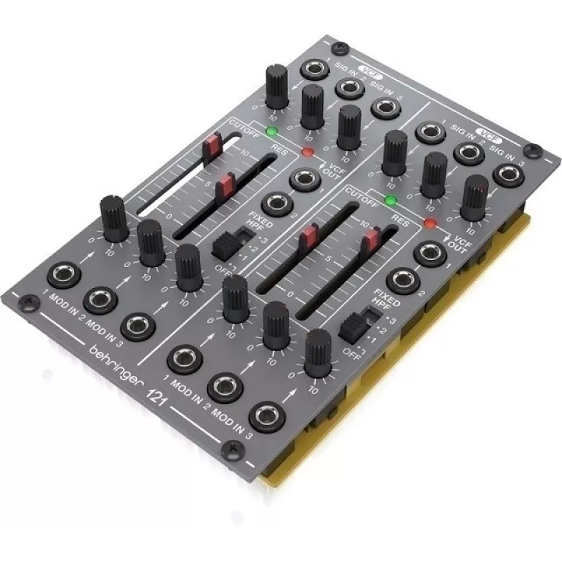 Moduł syntezatora modularnego Behringer Dual VCF 121 — 2-kanałowe filtry sterowane napięciem