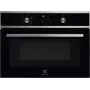 Piekarnik do zabudowy Electrolux EVL6E49X, kompaktowy 45 cm, metal, czarny, CombiQui