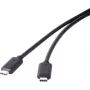 Kabel USB 3.1 Gen 2 Renkforce 1x złącze USB-C 1,50 m Czarny