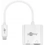 Goobay USB-C™ Multiport Adapter HDMI, Biały, 0,145 m - rozszerza urządzenie USB-C™ o złącze HDMI™ (62110)