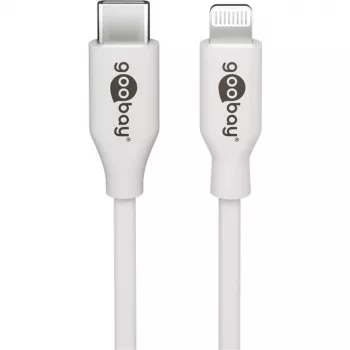 Apple Lightning / USB-C PD zestaw do ładowania 30 Watt, ładowarka biała, kabel 1 metr, PD
