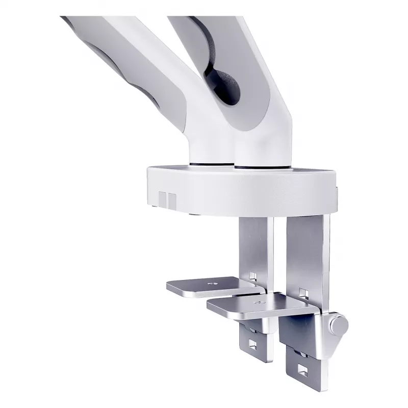 Uchwyt do monitora DIGITUS Dual design na 2 ekrany 35 cali, zacisk, 2×10 kg, VESA 75–100, pochylenie -45–90°