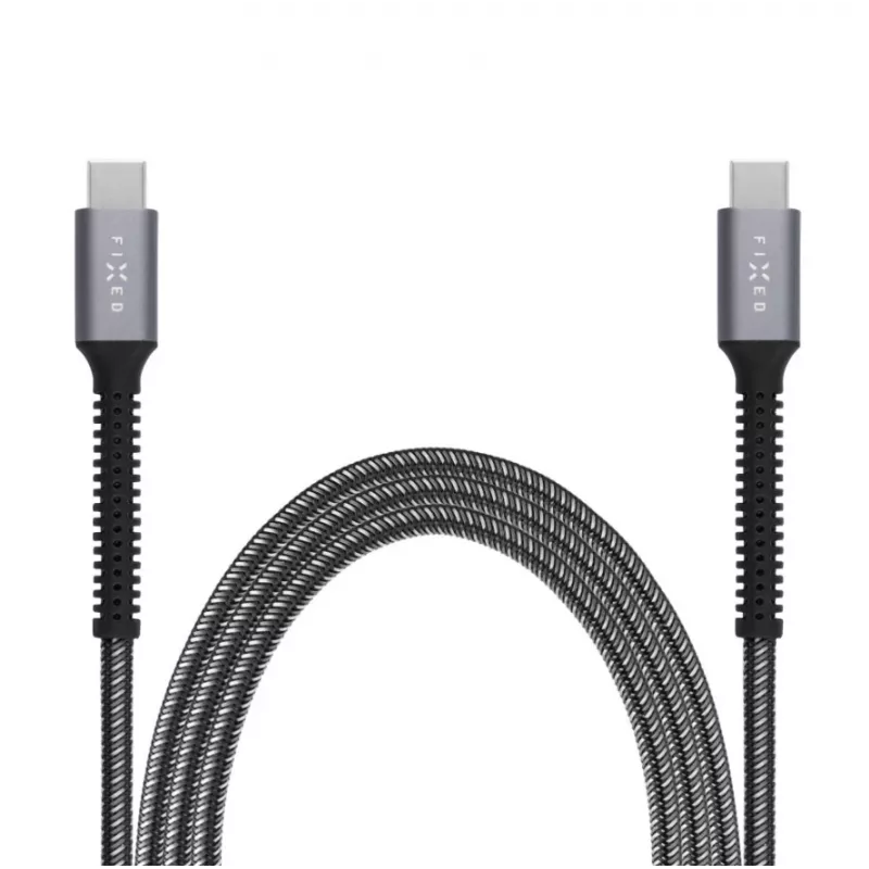 Ładowarka samochodowa FIXED FIXDA-CC12-GR — wejście 12V DC, wyjścia USB-C i USB