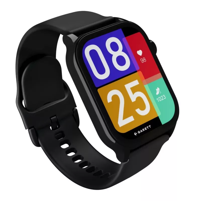 Smartwatch Garett Activity 3 czarny — podstawowe funkcje fitness i powiadomień