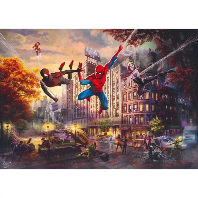 Układanka Schmidt Spiele Thomas Kinkade Studios 1000 elementów Marvel Spider-Man & Friends
