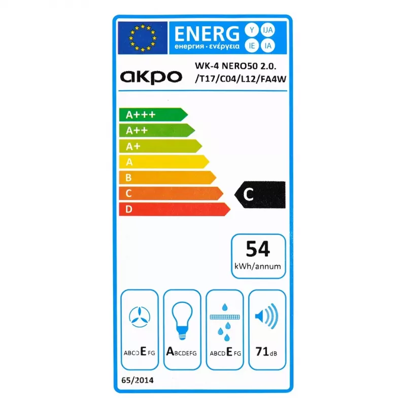 AKPO WK-4 Czarny LINE 2.0 60 Czarny T300 LED okap liniowy / siłownik