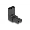 DeLOCK Netzadapter IEC 60320 C8 na gniazdo C7 2,5 A 90° Czarny