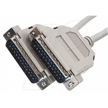 Kabel D-SUB ShiverPeaks 25-pin męski-męski, 7 m długości