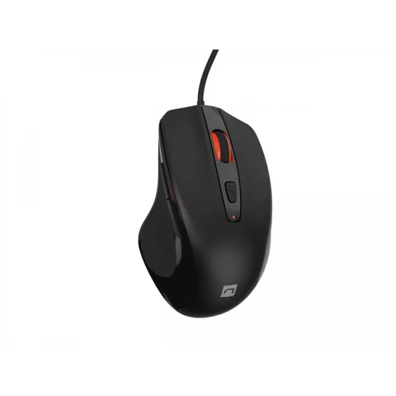 Przewodowa mysz optyczna NATEC NMY-2047 USB Type-A, 4000 DPI, 6 przycisków, praworęczna, podświetlenie