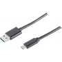 Kabel USB S/CONN 14-10006 USB 3.2 Gen 1 1m USB A USB C czarny
