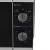 Mikrofalówka kombinowana Sharp YC-MG01E-S — 20 l, 800 W mikrofale, 1000 W grill, 5 poziomów mocy, pokrętło, talerz obrotowy 25,5 cm