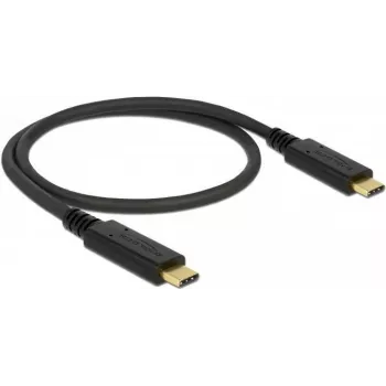 Kabel USB DeLOCK 83043 USB 2.0 0,5 m USB-C Czarny