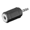 Przejściówka złącza złącza Microconnect AUDASM 2,5 mm na 3,5 mm Czarny