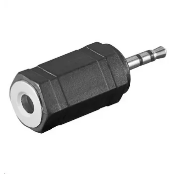 Przejściówka złącza złącza Microconnect AUDASM 2,5 mm na 3,5 mm Czarny