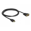 Kabel wideo DeLOCK 85653 1,5 m HDMI typ A DVI czarny