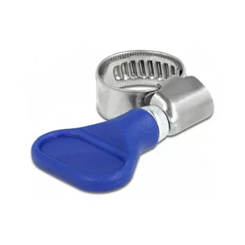 Zacisk motylkowy DeLOCK 400 SS 10 - 16 mm 5 sztuk niebieski