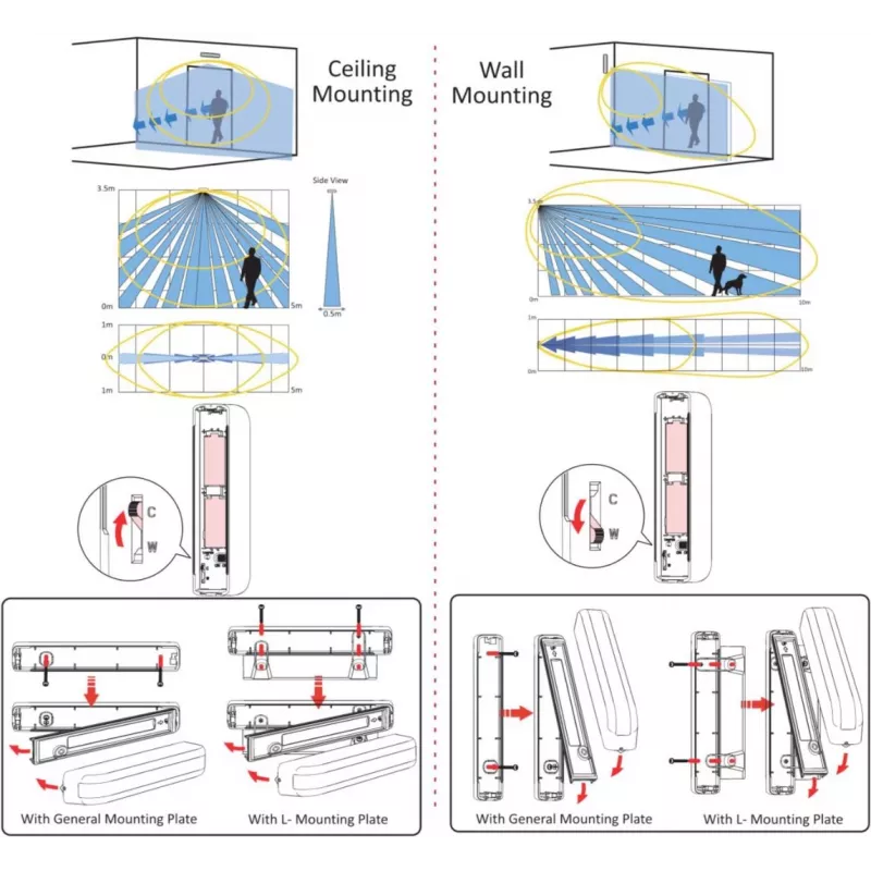 HIKVISION DS-PDC10DM-EG2-WE Ax Pro Bezprzewodowy czujnik magnetyczny (DS-PDC10DM-EG2-WE)