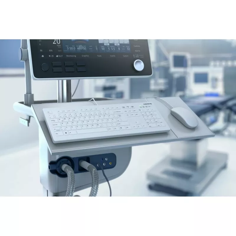 Contour Design Active Key Contour QuickClean Medical klawiatura IP68 Full-Size Wired biały DE C8112
