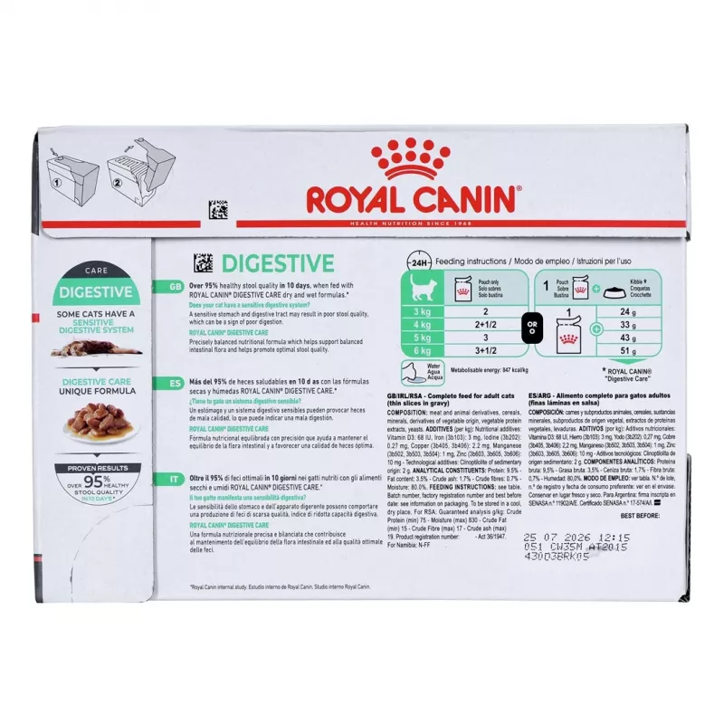 Royal Canin Digest Sensitive Care - mokra karma dla kota - 12x85g