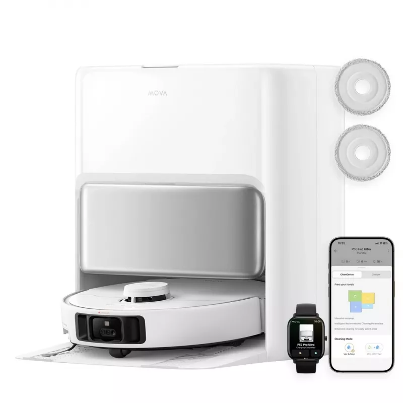 Robot Vacuum Cleaner MOVA Tech P50 Pro Ultra Bagless biały