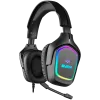 Słuchawki gamingowe z mikrofonem AP-U750MV, czarne (USB, RGB)