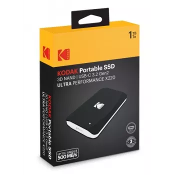 Dysk SSD Kodak 1TB przenośny 2,5 cala 3.2Gen2 X220