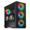 SAVIO Obudowa PC Raptor X1 ARGB Glass/Mesh Czarna