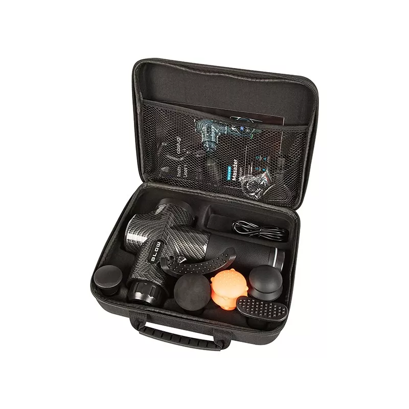 Ręczny masażer udarowy BLOW Wave 4000 model 44-340# — 32 poziomy intensywności, bateria 2200 mAh, USB-C